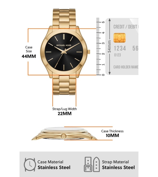 Michael Kors Slim Runway Analog Watch for Men MK8621 - KRISHNA WATCH COMPANY