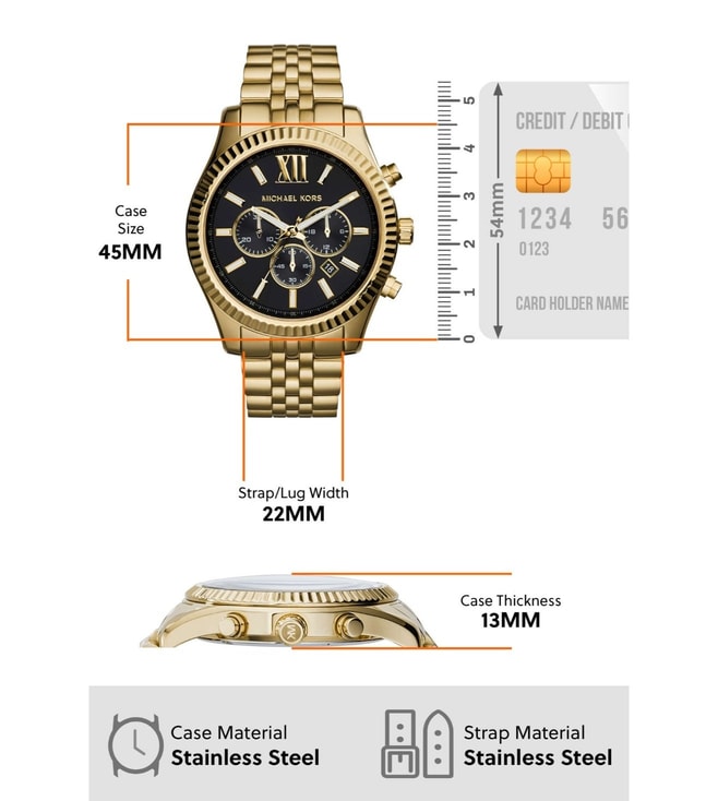 Michael Kors Lexington Chronograph Watch for Men - MK8286 - KRISHNA WATCH COMPANY