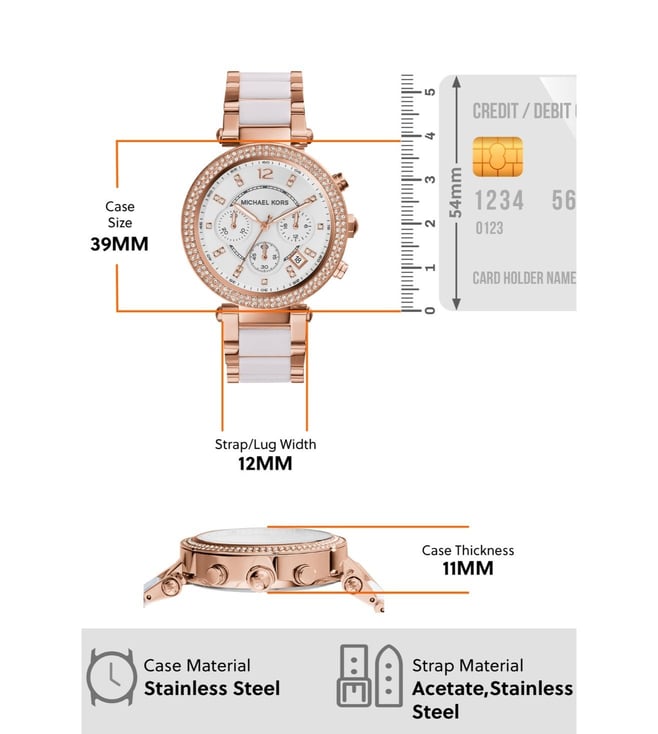 Michael Kors Parker Chronograph Watch for Women MK5774 - KRISHNA WATCH COMPANY