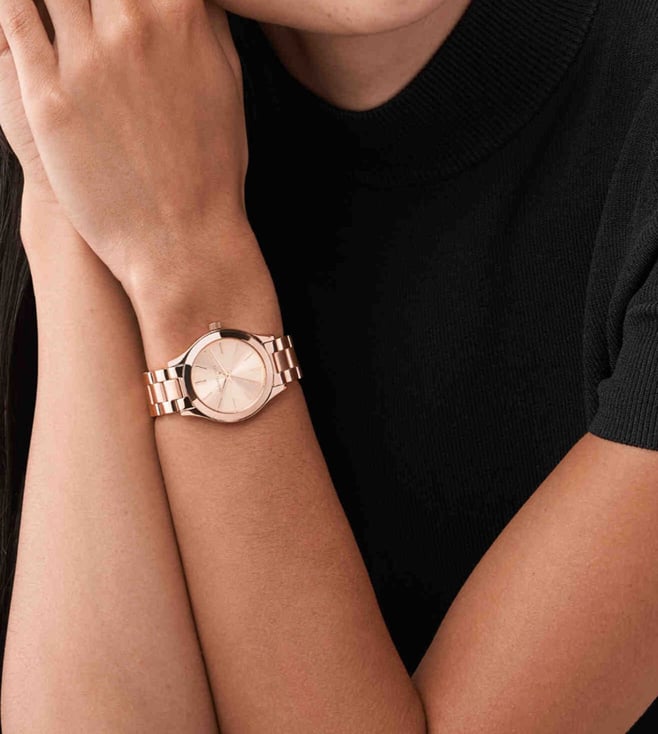 Michael Kors Watches Mini Slim Runway Three-Hand Watch - MK3513 - KRISHNA WATCH COMPANY
