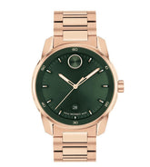 Movado Bold Men's Green Analog Stainless Steel Watch 3601138