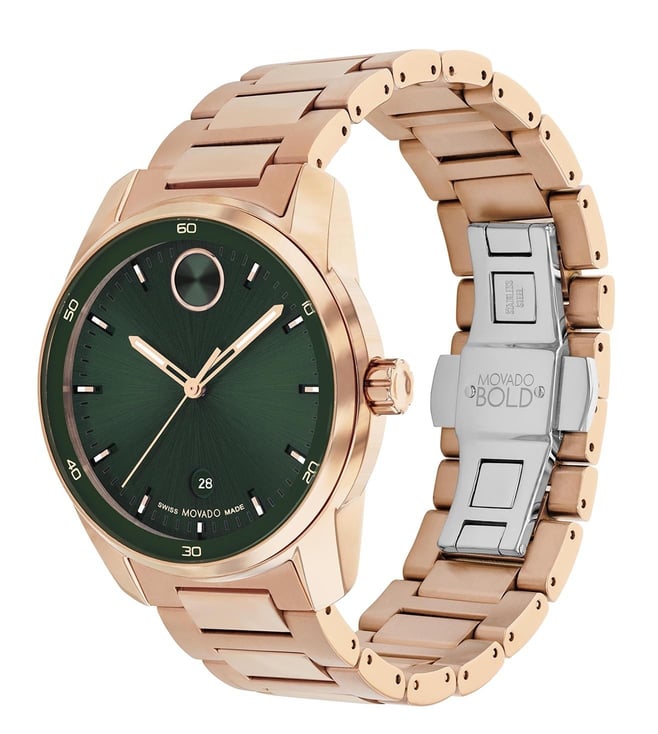 Movado Bold Men's Green Analog Stainless Steel Watch 3601138 - KRISHNA WATCH COMPANY