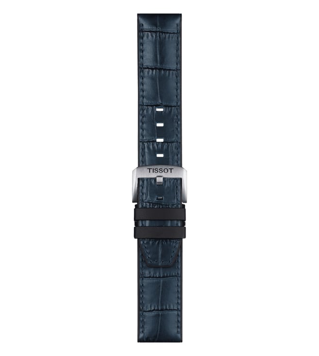 Tissot Official Blue Leather And Rubber Parts Strap Lugs 22 mm - T852046765 - KRISHNA WATCH COMPANY
