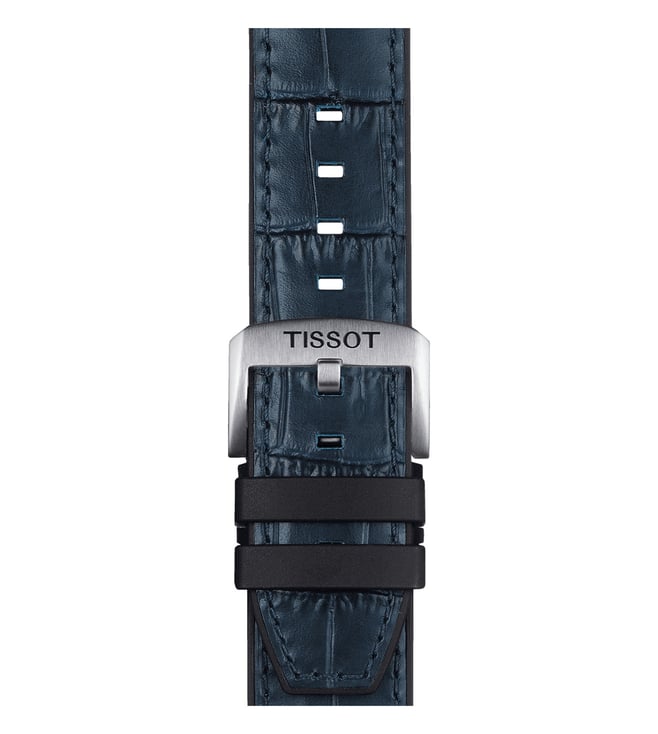 Tissot Official Blue Leather And Rubber Parts Strap Lugs 22 mm - T852046765 - KRISHNA WATCH COMPANY