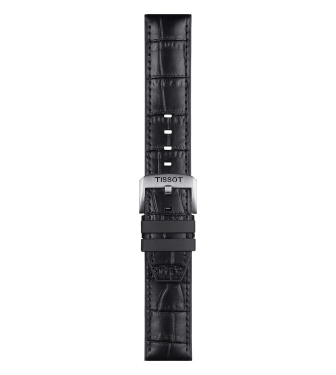 Tissot Official Black Leather And Rubber Parts Strap Lugs 22 mm-T852046761 - KRISHNA WATCH COMPANY