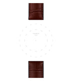 Tissot Official Brown Leather And Rubber Parts Strap Lugs 22 mm - T852046767 - KRISHNA WATCH COMPANY