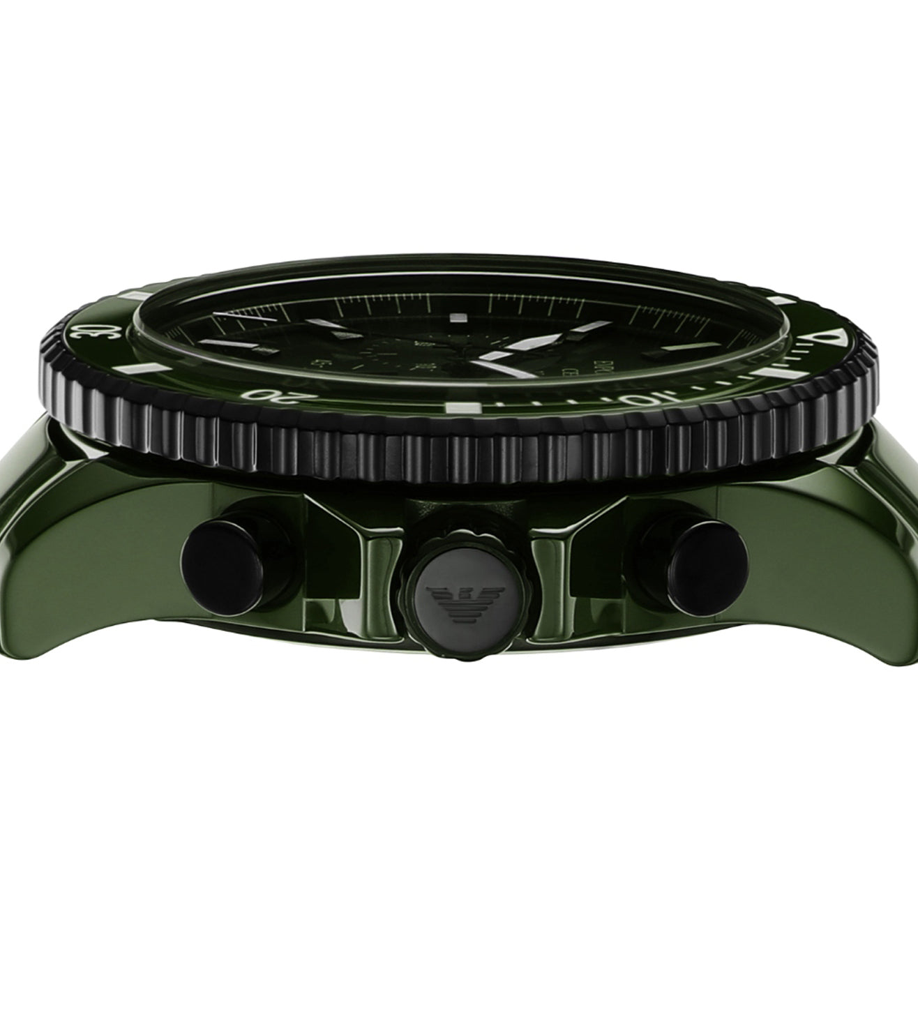 Emporio Armani Chronograph Green Ceramic Watch AR70011 - KRISHNA WATCH COMPANY