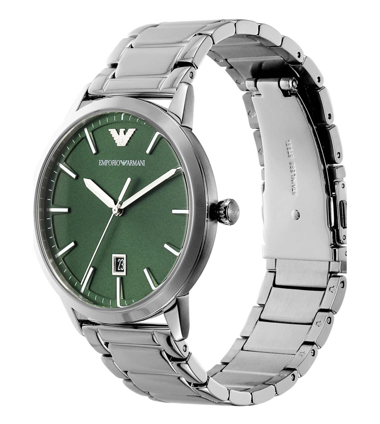 Emporio Armani Three-Hand Date Stainless Steel Watch - AR11575 - KRISHNA WATCH COMPANY