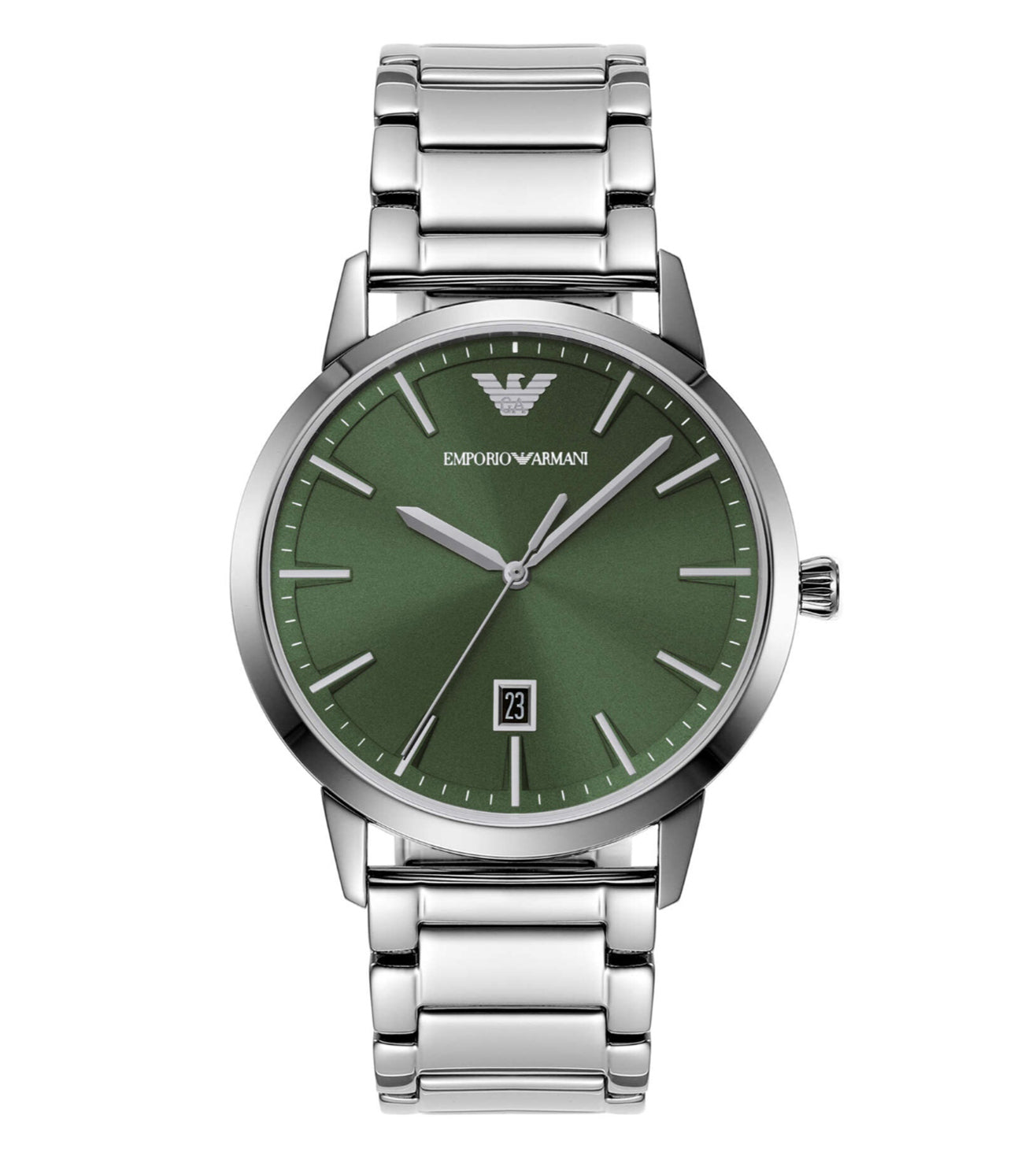Emporio Armani Three-Hand Date Stainless Steel Watch - AR11575 - KRISHNA WATCH COMPANY
