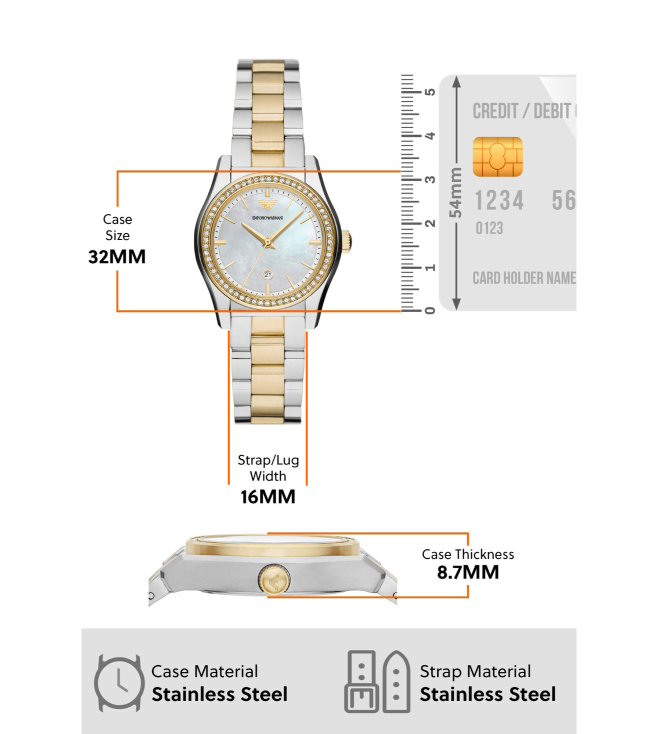 EMPORIO ARMANI STAINLESS STEEL - AR11559 - KRISHNA WATCH COMPANY