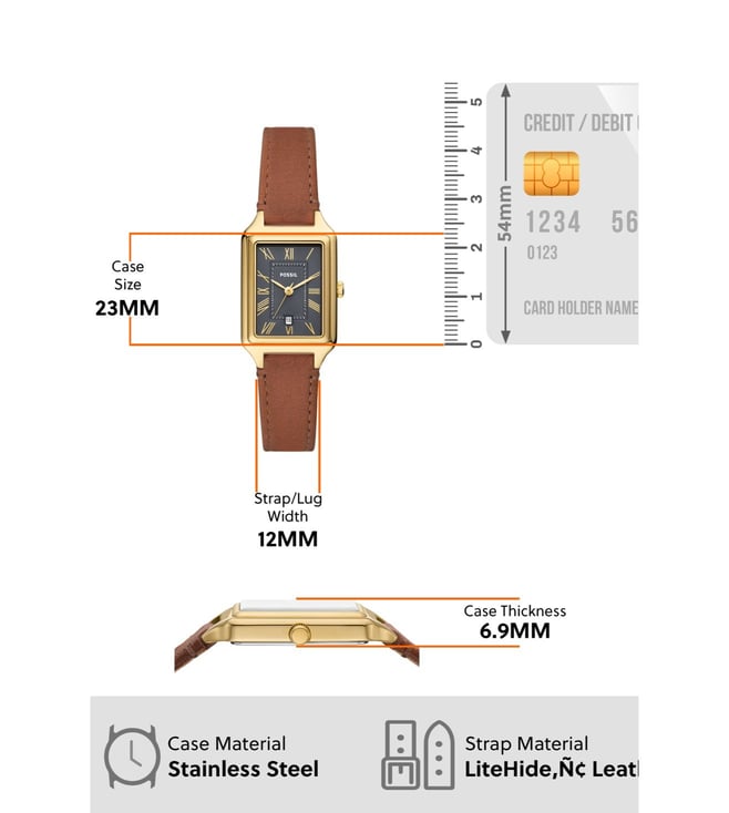 Fossil Raquel Analog Watch for Women - ES5303 - KRISHNA WATCH COMPANY