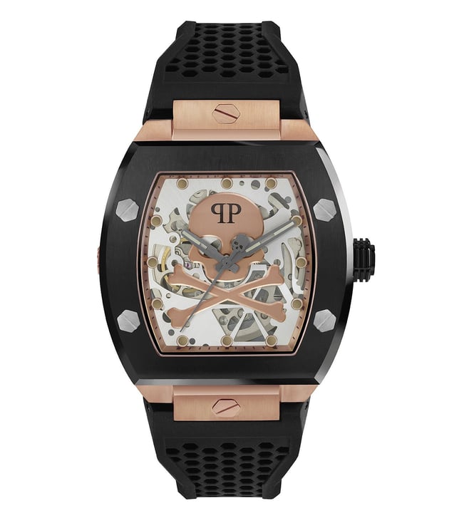 PHILIPP PLEIN The Skeleton Automatic Analog Watch for Men PWBAA0121 - KRISHNA WATCH COMPANY