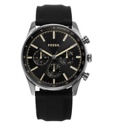 Fossil Sullivan Multifunction Black Silicone Watch BQ2746