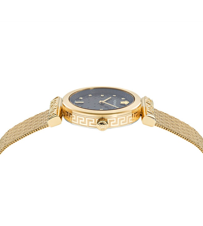 Versace Women Analog Black Round Stainless Steel Dial Watch - VE6J00723 - KRISHNA WATCH COMPANY
