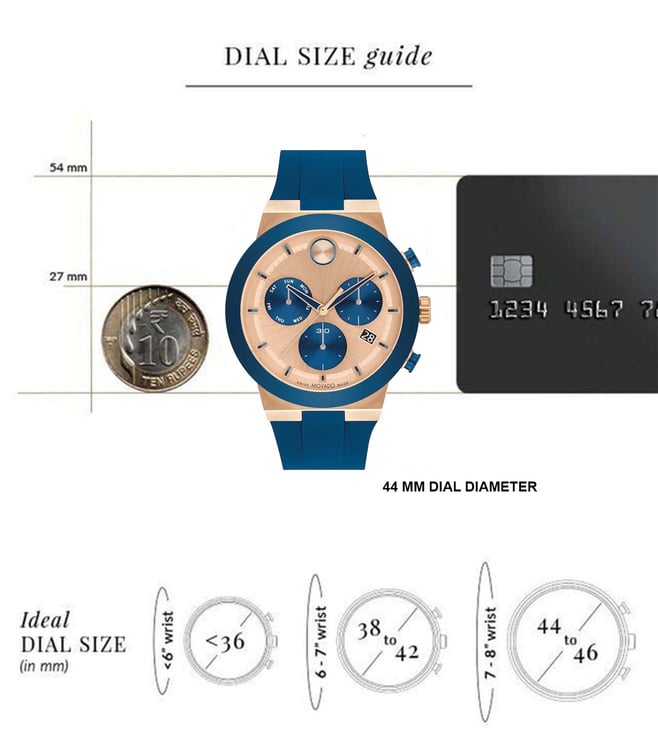 Movado Bold Chronograph Watch for Men - 3601139 - KRISHNA WATCH COMPANY