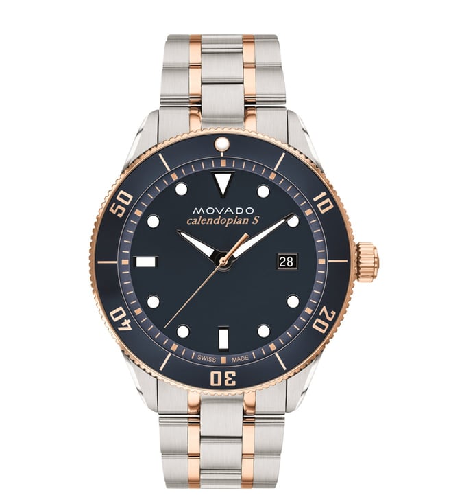 Movado Heritage Series Men Green Analog Stainless Steel Watch 3650185