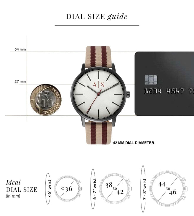 ARMANI EXCHANGE Cayde Analog Watch for Men AX2759 - KRISHNA WATCH COMPANY