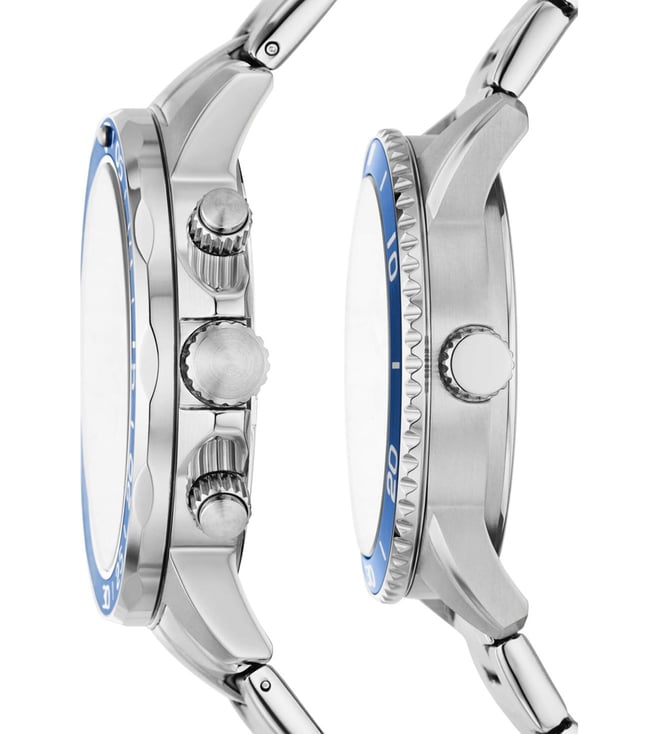 Fossil Bannon Analog Couples Watch BQ2828SET - KRISHNA WATCH COMPANY