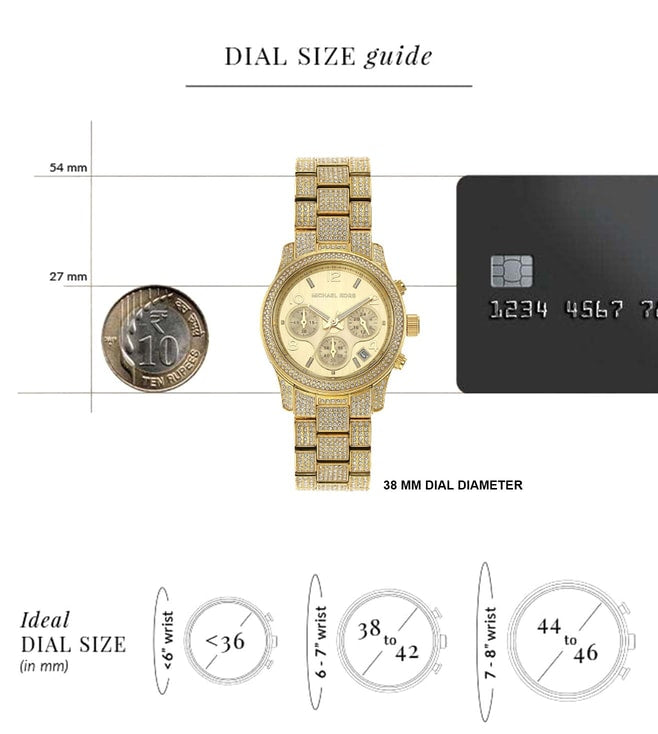 MICHAEL KORS Runway Chronograph Watch for Women MK7435 - KRISHNA WATCH COMPANY