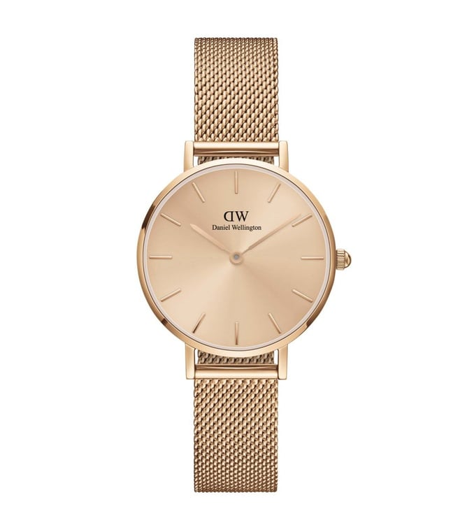 Daniel Wellington Petite Women Rose Gold Round Dial Analog Watch - DW00100470K - KRISHNA WATCH COMPANY