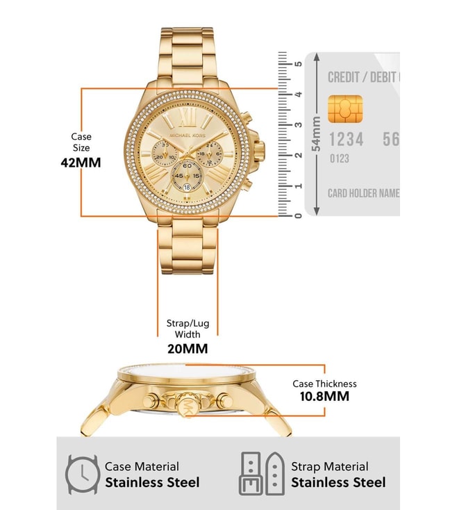 Michael Kors Wren Chronograph Watch for Women - MK7428 - KRISHNA WATCH COMPANY