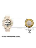 Fastrack Street Line Quartz Analog Digital Off White Dial PU Strap Watch for Girls nr68016pp03 - KRISHNA WATCH COMPANY