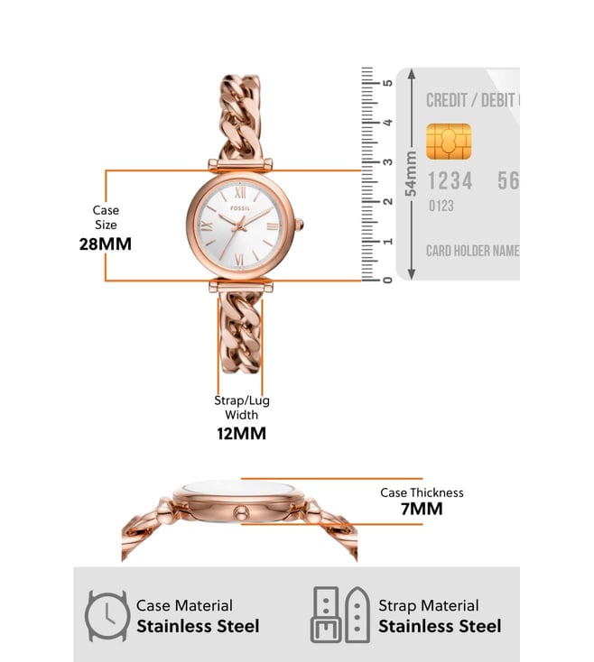 FOSSIL Carlie Analog Watch for Women ES5330 - KRISHNA WATCH COMPANY