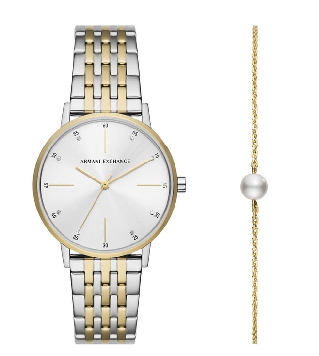 Armani Exchange Lola Analog Watch for Women with Bracelet - AX7156SET - KRISHNA WATCH COMPANY
