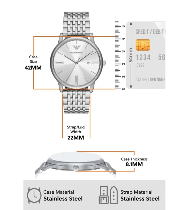 EMPORIO ARMANI Analog Watch for Men - AR11599 - KRISHNA WATCH COMPANY