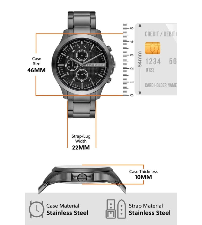 ARMANI EXCHANGE Hampton Analog Watch for Men - AX2454 - KRISHNA WATCH COMPANY