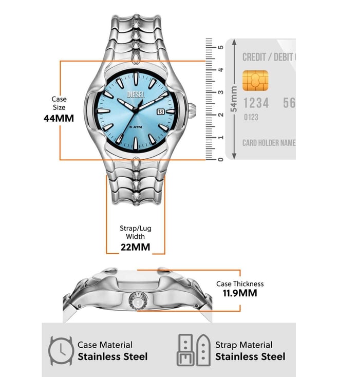 DIESEL Vert Analog Watch for Men DZ2200 - KRISHNA WATCH COMPANY