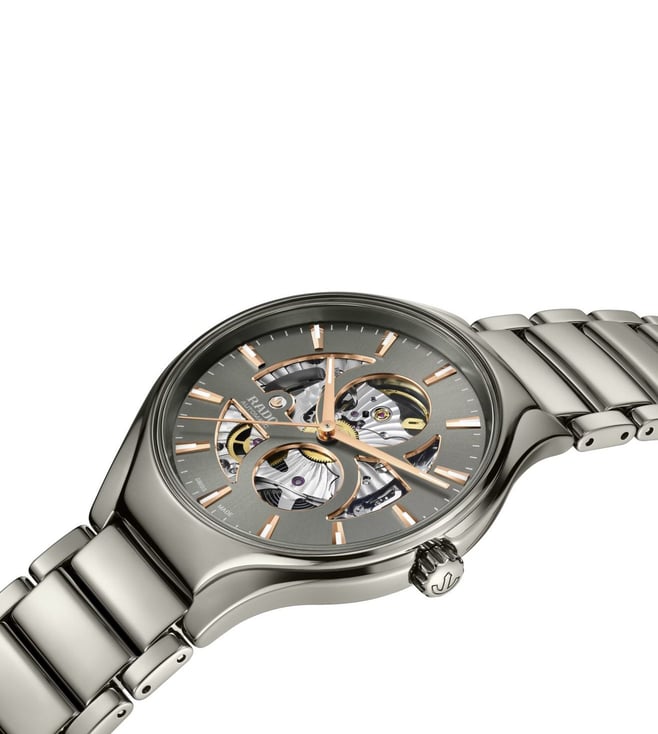 RADO Round Automatic Open Heart Automatic Unisex 40 mm R27108112 - KRISHNA WATCH COMPANY