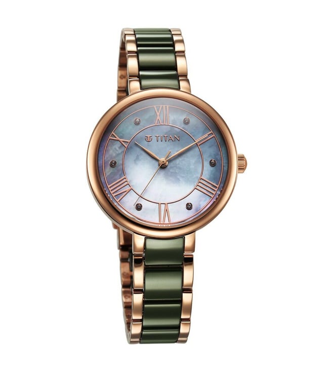 Titan Purple ceramics Watch for Women - 95217KD02 - KRISHNA WATCH COMPANY