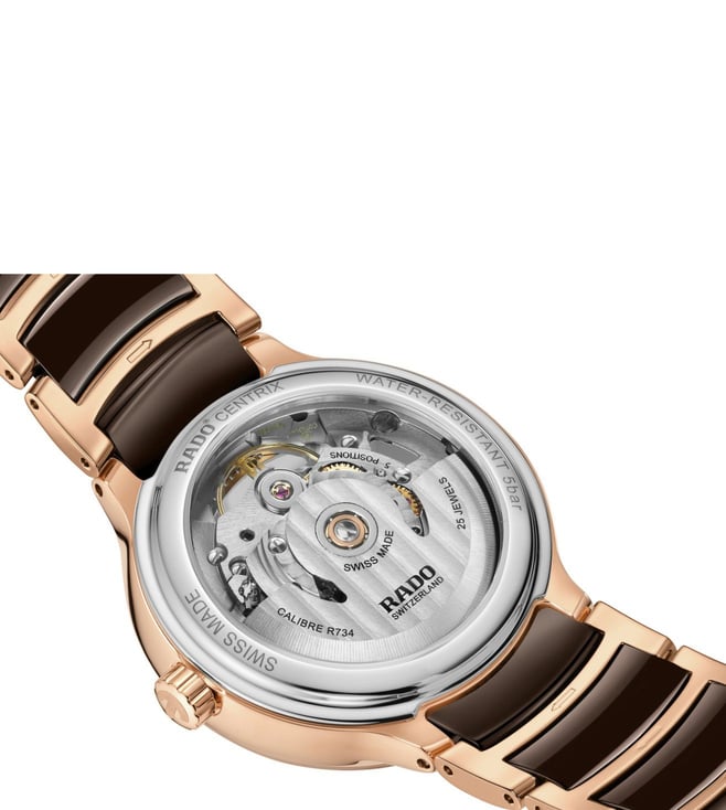 RADO Centrix Diamonds Open Heart Automatic Watch for Women R30029942 - KRISHNA WATCH COMPANY