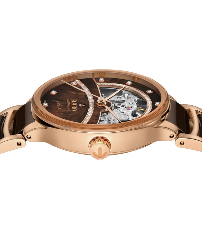 RADO Centrix Diamonds Open Heart Automatic Watch for Women R30029942 - KRISHNA WATCH COMPANY