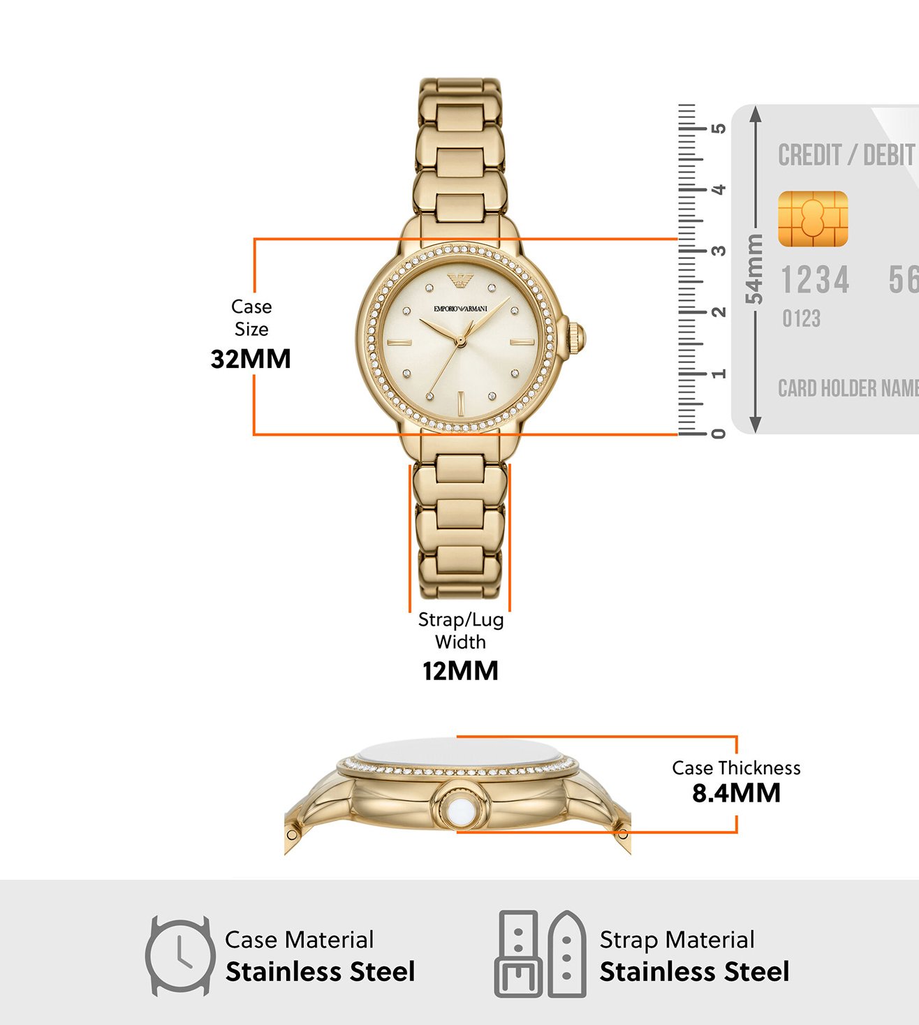 Emporio Armani Analog Watch for Women - AR11609 - KRISHNA WATCH COMPANY