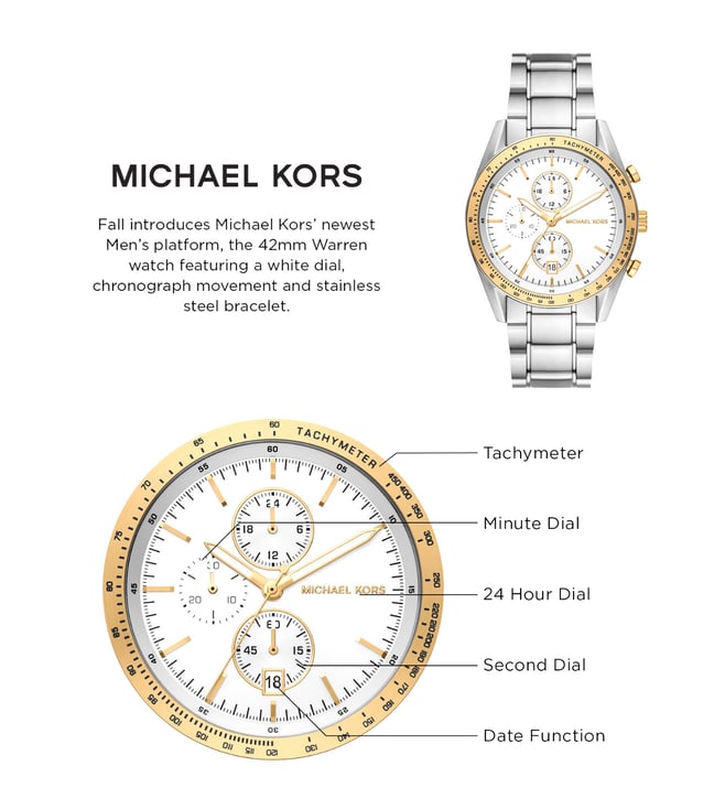 Michael Kors Accelerator Chronograph Watch for Men - MK9112 - KRISHNA WATCH COMPANY