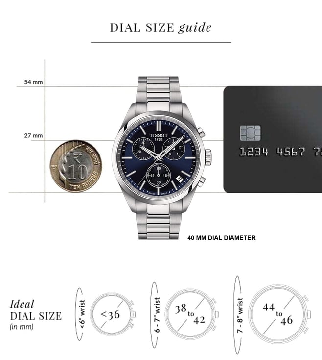 Tissot T-Classic Swiss Quartz Chronograph Men 40 mm T1504171104100