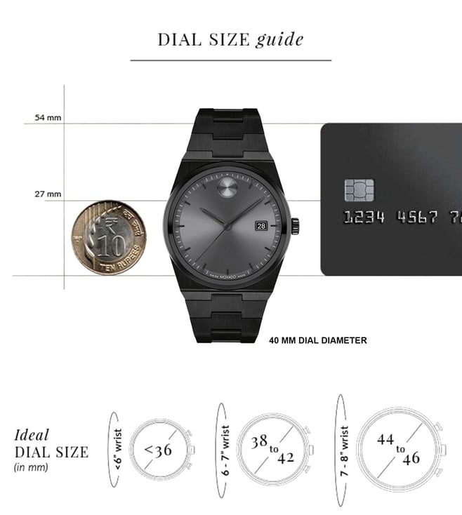 Movado BOLD Quest Swiss Analog Watch for Men 3601224 - KRISHNA WATCH COMPANY