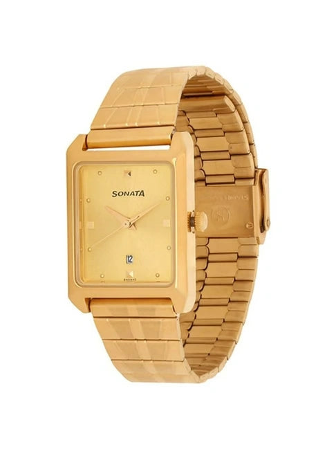 Sonata Analog Watch for Men 7007YM02 - KRISHNA WATCH COMPANY