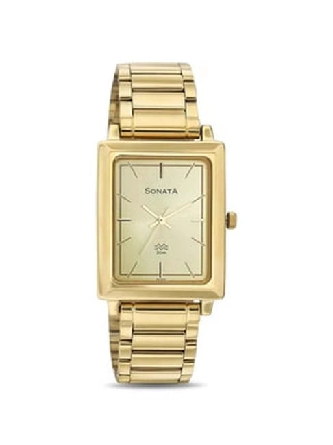 Sonata Analog Watch for Men NS7078YM02 - KRISHNA WATCH COMPANY