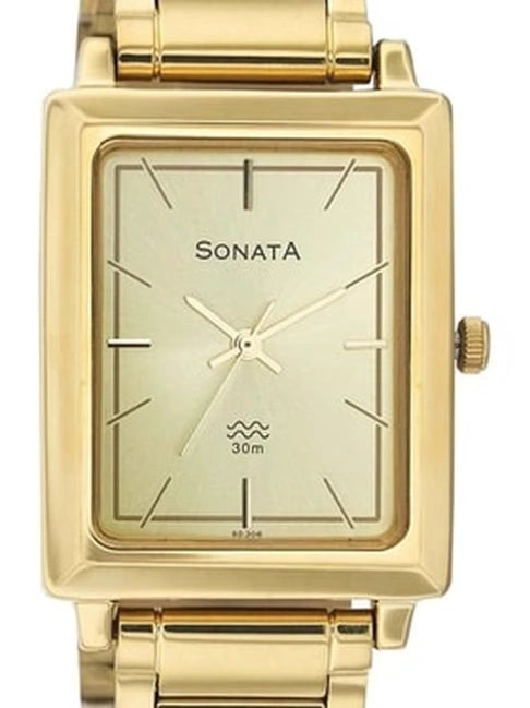 Sonata Analog Watch for Men NS7078YM02 - KRISHNA WATCH COMPANY