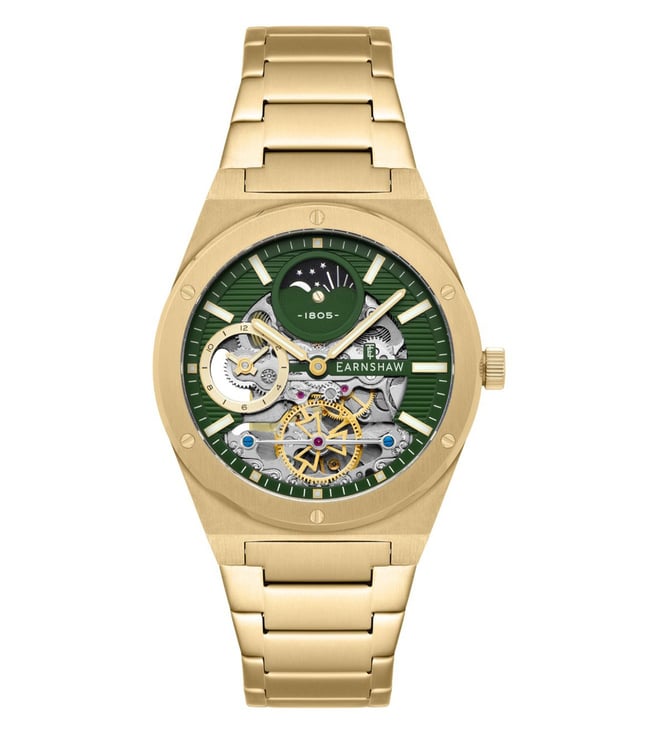 EARNSHAW Drake Dual Time Automatic Watch for Men ES-8291-66 - KRISHNA WATCH COMPANY