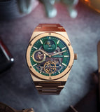 EARNSHAW Drake Dual Time Automatic Watch for Men ES-8291-66