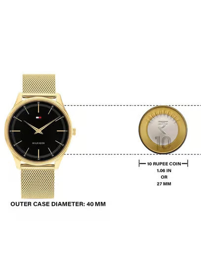Tommy Hilfiger Men Black Dial Analog Watch - NDTH1710469 - KRISHNA WATCH COMPANY