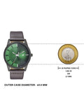 Fastrack Stunners Quartz Analog Green Dial Leather Strap Watch for Guys - 3305NL01 - KRISHNA WATCH COMPANY