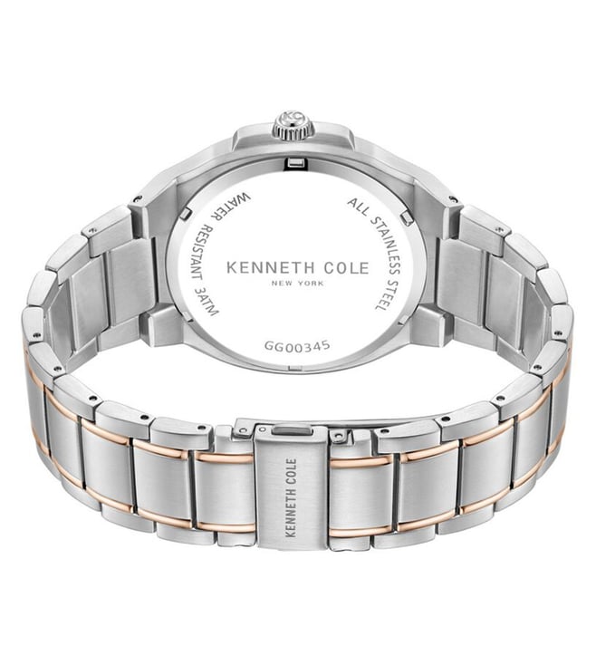 Kenneth Cole Quartz Analog Blue Dial Stainless Steel Strap Watch for Men kcwgg0034506mn - KRISHNA WATCH COMPANY