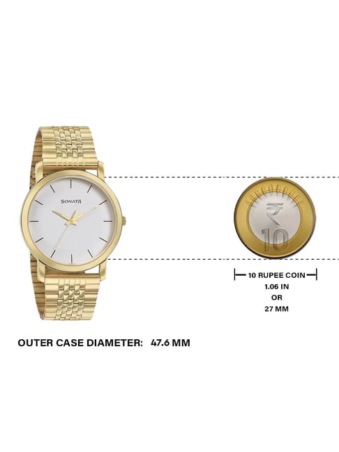 Sonata Essentials Analog Watch for Men 99701YM01 - KRISHNA WATCH COMPANY