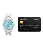 Alba Analogue Blue Dial Men's Stainless Steel Watch-As9S71X1