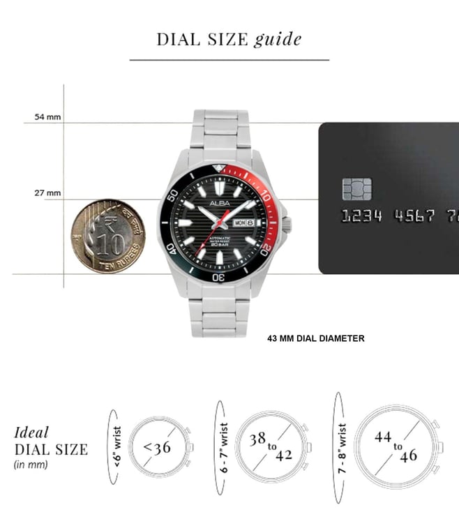 ALBA Fashion Automatic Watch for Men AL4457X1 - KRISHNA WATCH COMPANY